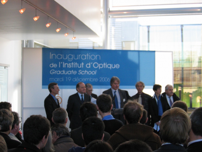 Inauguration du nouveau bâtiment de L'Institut d'Optique Graduate School par François Goulard le 19/12-2006 HS InaugurationIOGS-Palaiseau_2006-12-19 11-23-28_0002.JPG