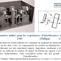 Interféromètre utilisé pour les expériences d’interférences à un seul photon (Philippe Grangier) - 1985